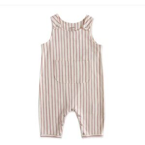 Pehr pink striped toddler overalls 3T
